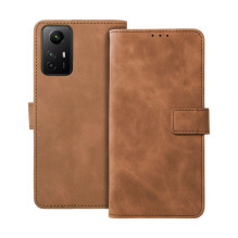 Atverčiamas dėklas, skirtas „Xiaomi Redmi NOTE 12S Tender Book“, rudas