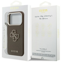 GUESS case for IPHONE 17 Pro GUHCP17L5PS4RGGW (PU FW Resin Logo) brown