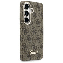 GUESS dėklas, skirtas SAMSUNG S26 GUHMS26S5P4FWMSW (4G Script MagSafe), rudas