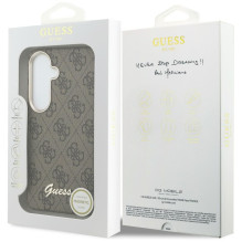 GUESS case for SAMSUNG S26 GUHMS26S5P4FWMSW (4G Script MagSafe) brown