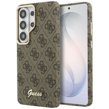 GUESS dėklas, skirtas SAMSUNG S26 Ultra GUHMS26L5P4FWMSW (4G Script MagSafe), rudas