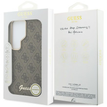 GUESS case for SAMSUNG S26 Ultra GUHMS26L5P4FWMSW (4G Script MagSafe) brown