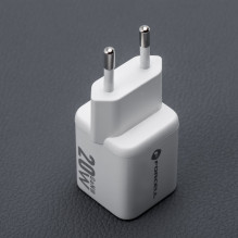 Phone charger Forcell F-Energy Mini GaN III USB C + USB A QC4.0 PD 20W VT-35A white 0INT Phone charger Forcell F-Energy Mini GaN III USB C + USB A QC4.0 PD 20W VT-35A white 0INT