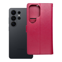 MEZZO knygų dėklas, skirtas SAMSUNG S26 Ultra, mandala, rausvai raudona spalva MEZZO knygų dėklas, skirtas SAMSUNG S26 Ultra, mandala, rausvai raudona spalva