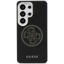 GUESS dėklas, skirtas SAMSUNG S26 Ultra GUHMS26L5PG4SRGK (perforuotas MagSafe logotipas), juodas