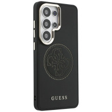 GUESS dėklas, skirtas SAMSUNG S26 Ultra GUHMS26L5PG4SRGK (perforuotas MagSafe logotipas), juodas