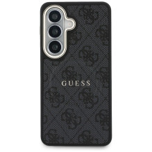 GUESS dėklas, skirtas SAMSUNG S26 GUHMS26SP4MSEGCK (4G reljefinis MagSafe žiedas), juodas