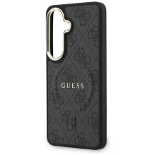 GUESS case for SAMSUNG S26 Plus GUHMS26MP4MSEGCK (4G Embossed Ring MagSafe) black