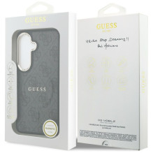 GUESS case for SAMSUNG S26 Plus GUHMS26MP4MSEGCK (4G Embossed Ring MagSafe) black