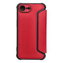 Etui z klapką na iPhone 16e (SE 4 2025) Razor Book czerwone Etui z klapką na iPhone 16e (SE 4 2025) Razor Book czerwone