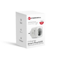 FORCELL F-ENERGY EU02 Smart Plug 230V with WiFi, programmer and Tuya / Amazon Alexa support - white FORCELL F-ENERGY EU02 Smart Plug 230V with WiFi, programmer and Tuya / Amazon Alexa support - white