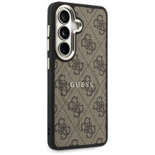 GUESS case for SAMSUNG S26 Plus GUHMS26MP4MSEGCW (4G Embossed Ring MagSafe) brown
