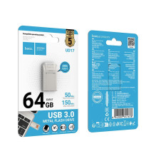 USB atmintinė 64GB USB 3.0 (USB C) Hoco UD17 nikeliuotas