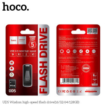 USB atmintinė 64GB USB 3.0 (USB A) Hoco UD5 pilka USB atmintinė 64GB USB 3.0 (USB A) Hoco UD5 pilka