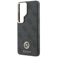 GUESS case for SAMSUNG S26 Ultra GUHMS26LP4GRMDEK (4G Rhinestone Round Logo MagSafe) black