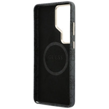 GUESS case for SAMSUNG S26 Ultra GUHMS26LP4GRMDEK (4G Rhinestone Round Logo MagSafe) black
