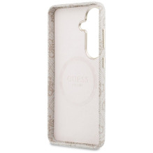 GUESS case for SAMSUNG S26 GUHMS26SP4GRMDEP (4G Rhinestone Round Logo MagSafe) pink