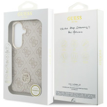 GUESS case for SAMSUNG S26 GUHMS26SP4GRMDEP (4G Rhinestone Round Logo MagSafe) pink