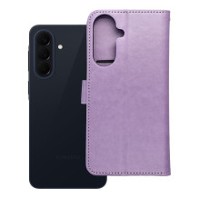 MEZZO knygų dėklas SAMSUNG A57 5G sapnų gaudyklės violetinė spalva