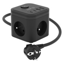 KERG 3-socket power cube +...