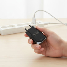 Phone charger Forcell F-Energy Ultra Slim GaN III USB C PD QC4.0 3A 35W B135101-E black Phone charger Forcell F-Energy Ultra Slim GaN III USB C PD QC4.0 3A 35W B135101-E black
