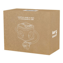 KERG 3-socket power cube + USB-A+USB-C charger 1.5m 3×1.5mm2 H05VV-F 16A / 250V~ Smart white