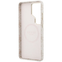 GUESS case for SAMSUNG S26 Ultra GUHMS26LP4GRMDEP (4G Rhinestone Round Logo MagSafe) pink