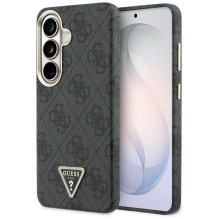 GUESS dėklas, skirtas SAMSUNG S26 GUHMS26SP4GTDGMK (4G trikampio logotipas MagSafe), juodas