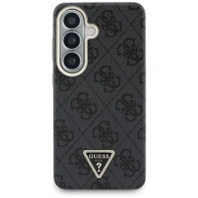 GUESS dėklas, skirtas SAMSUNG S26 GUHMS26SP4GTDGMK (4G trikampio logotipas MagSafe), juodas