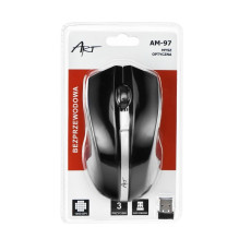 ART belaidė kompiuterio pelė 2,4G 1000 dpi AM-97 juoda