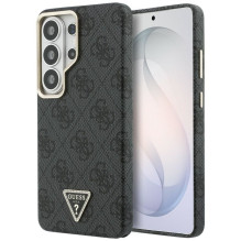 GUESS dėklas, skirtas SAMSUNG S26 Ultra GUHMS26LP4GTDGMK (4G trikampio logotipas MagSafe), juodas