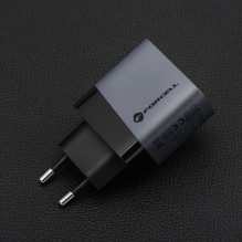 Phone charger Forcell F-Energy GaN USB C + USB A QC4.0 PD 4A 45W VT-39 gray Phone charger Forcell F-Energy GaN USB C + USB A QC4.0 PD 4A 45W VT-39 gray