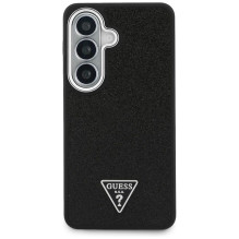 GUESS case for SAMSUNG S26 GUHMS26SPFGTSCMK (Fixed Glitter Triangle MagSafe) black