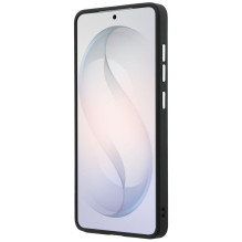 GUESS dėklas SAMSUNG S26 Ultra GUHMS26LPFGTSCMK (fiksuotas blizgučių trikampis MagSafe) juodas