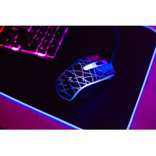 ART laidinės klaviatūros USB A tipo QWERTY su apšvietimu ir laidinės pelės USB A tipo su apšvietimu AK-50, juodos spalvo ART laidinės klaviatūros USB A tipo QWERTY su apšvietimu ir laidinės pelės USB A tipo su apšvietimu AK-50, juodos spalvo