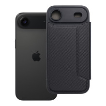 iPhone 17 AIR Razor Book atverčiamas dėklas, juodas