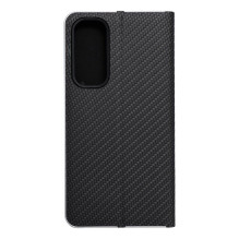 Atverčiamas dėklas, skirtas „Samsung A35 5G Luna Book“, anglies juodumo spalvos