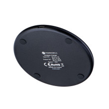 Wireless charger Forcell F-Energy Qi QC 15W + data cable USB C to USB A black