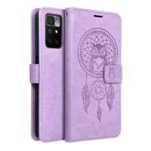 MEZZO knygų dėklas XIAOMI Redmi 10 / 10 2022 sapnų gaudyklės violetinė spalva