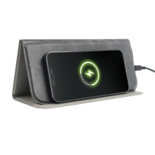 Mouse pad with wireless charger 15W OJD-82 brown grey Mouse pad with wireless charger 15W OJD-82 brown grey