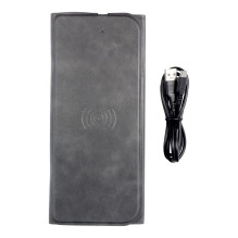 Mouse pad with wireless charger 15W OJD-82 brown grey Mouse pad with wireless charger 15W OJD-82 brown grey