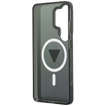GUESS dėklas, skirtas SAMSUNG S26 Ultra GUHCS26L5HC4MLSK (magnetinis IML gradiento trikampis), juodas