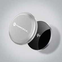 Belaidis įkroviklis „Forcell F-Energy Smart Charge USB C Qi2 15W“, suderinamas su „MagSafe“, su nuimamu 1,5 m laidu, sid