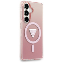 GUESS case for SAMSUNG S26 GUHMS26SHGTMLCGP (Magnetic IML Gradient Triangle) pink