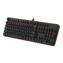 ART laidinė mechaninė klaviatūra USB A QWERTY LED AK-51 juoda