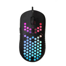 ART laidinė kompiuterio pelė USB A dpi su apšvietimu AM-99 juoda