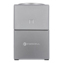 Wireless charger Forcell F-Energy 3in1 Rotation Cube Qi2 compatible with MagSafe (F-06) silver