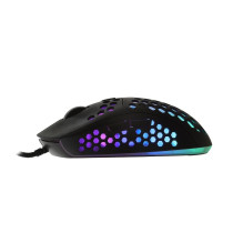 ART laidinė kompiuterio pelė USB A dpi su apšvietimu AM-99 juoda
