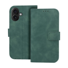Atverčiamas dėklas, skirtas „iPhone 16 Tender Book“, žalias