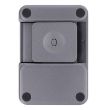 Belaidis įkroviklis Forcell F-Energy 3in1 Flex Pro Qi2, suderinamas su MagSafe (F-05), sidabrinis